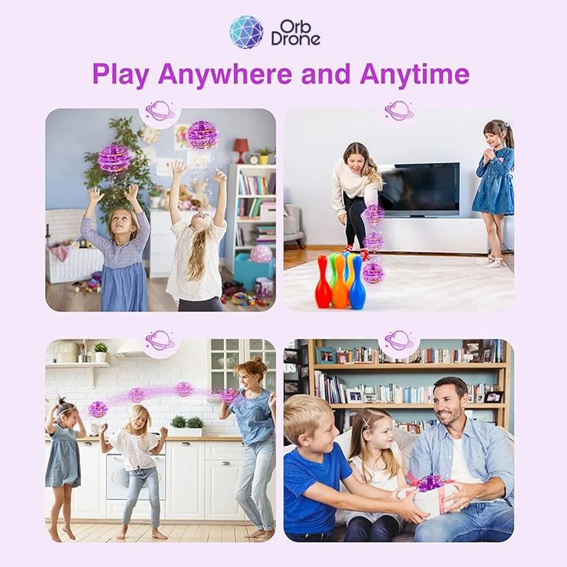OrbDrone - 🎄Big Sale - 50% OFF🎁 Flying Orb Pro Spinner Mini Drone